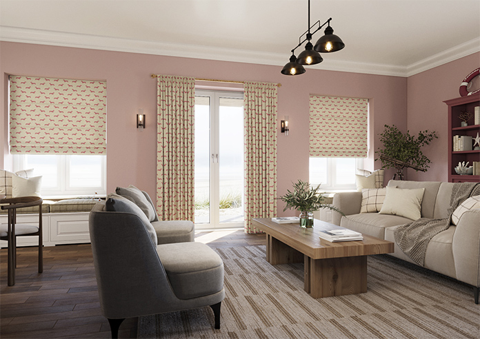 Emily Bond Peggy, Raspberry - Made to Measure Curtains - Image 7